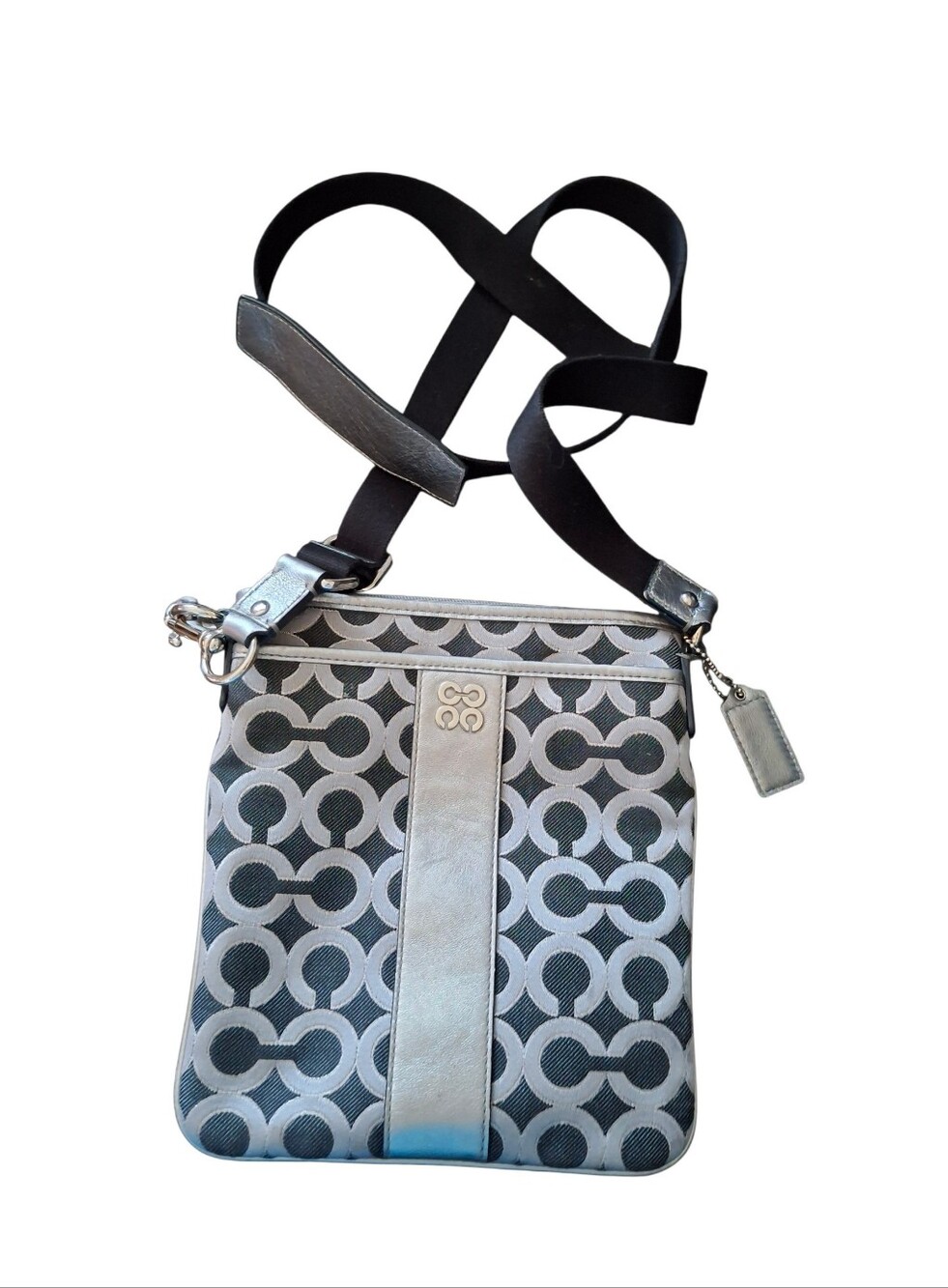 Coach "Julia" Op Art Swingpack Crossbody Bag